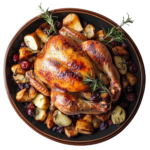 roasted-chicken-with-potatoes-cranberries